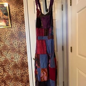 Patchwork Multicolor overalls